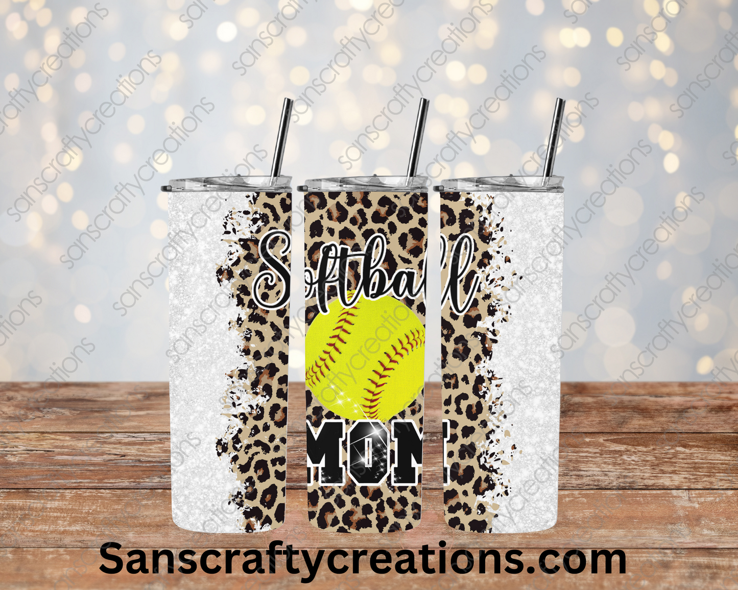 Softball Mom-Tumbler Wrap