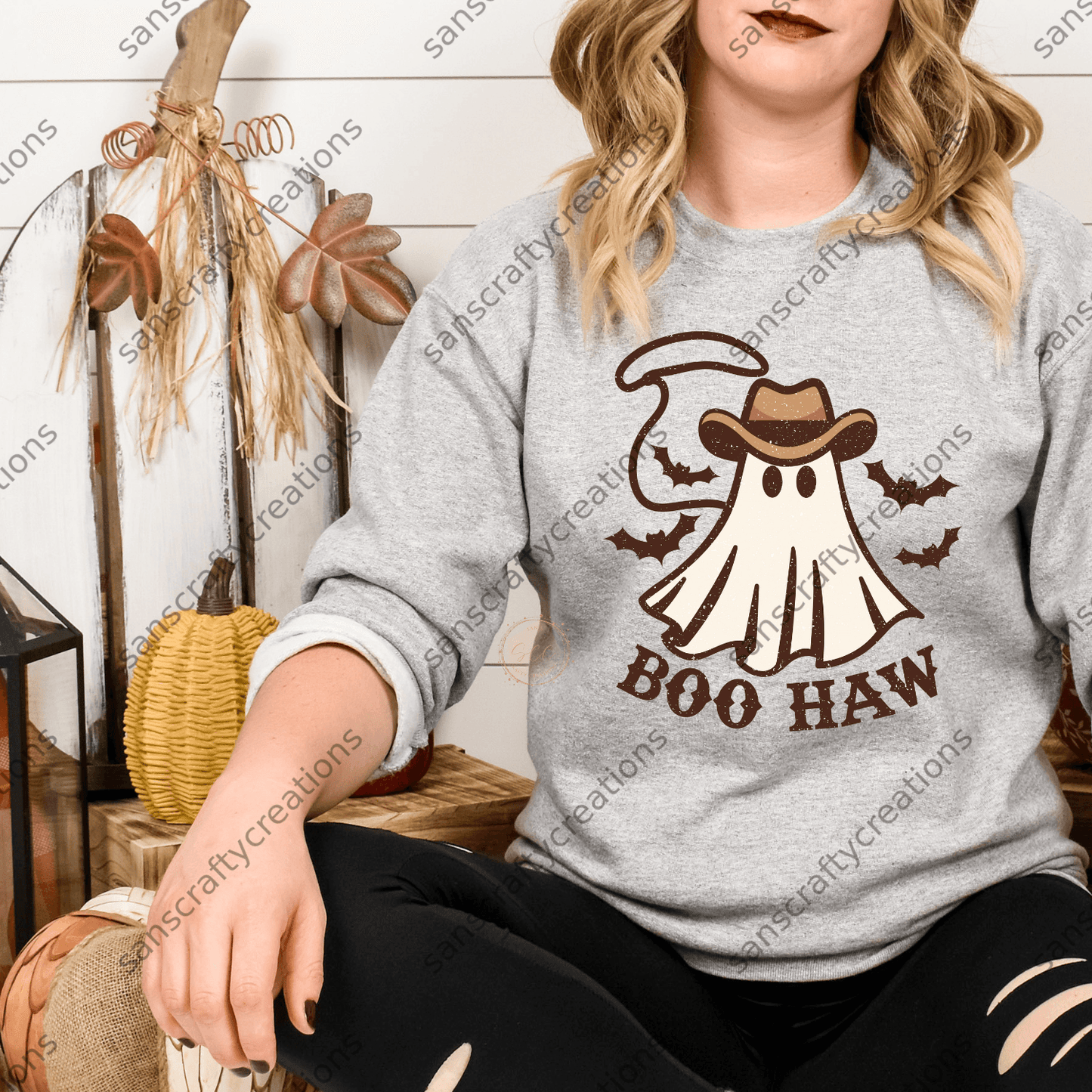 Boo Haw-Transfer - by SansCraftyCreations.com -