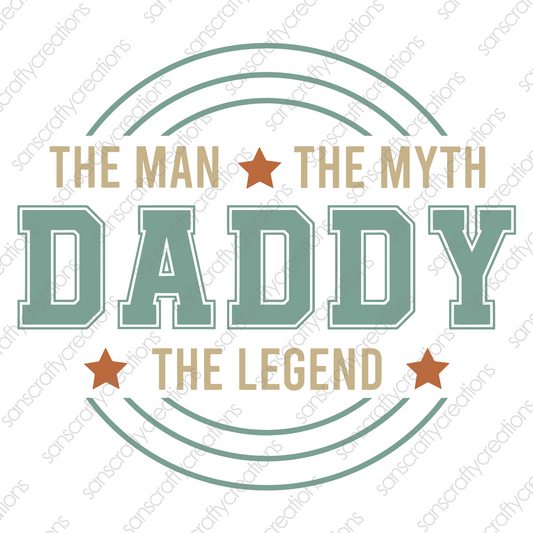THE MAN THE MYTH DADDY-Transfer