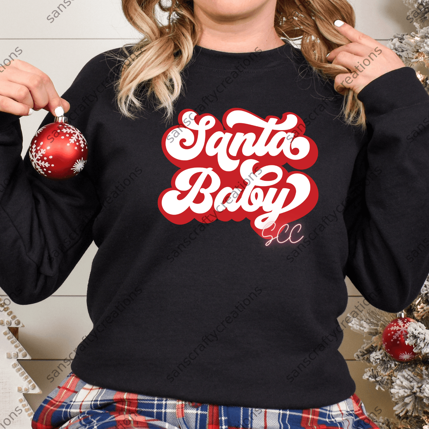 Santa Baby-HTV - by SansCraftyCreations.com -