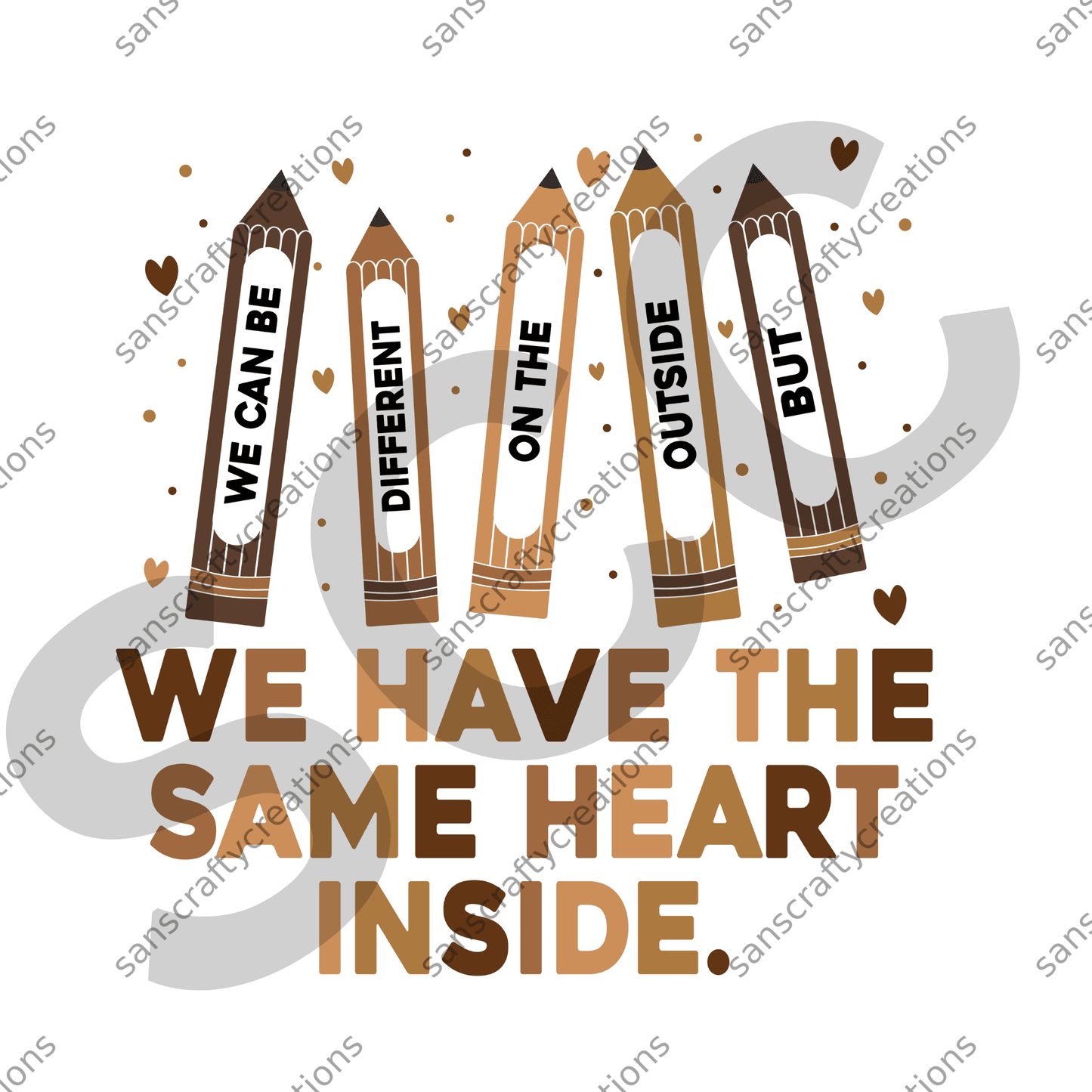 We have the same heart inside-HTV Transfer - by SansCraftyCreations.com -
