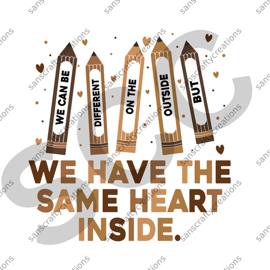 We have the same heart inside-HTV Transfer -  by SansCraftyCreations.com - 