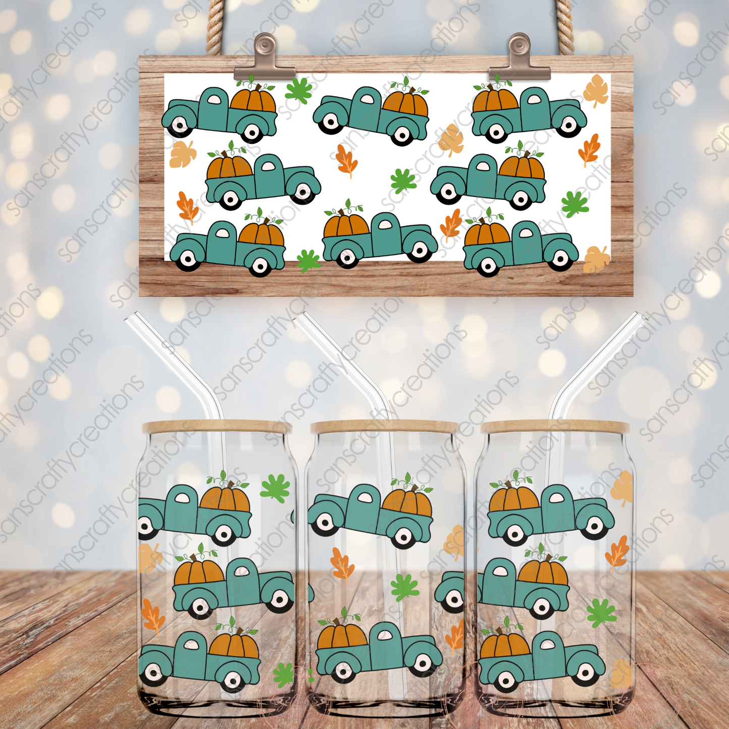 Fall-16oz Libbey Glass Wraps