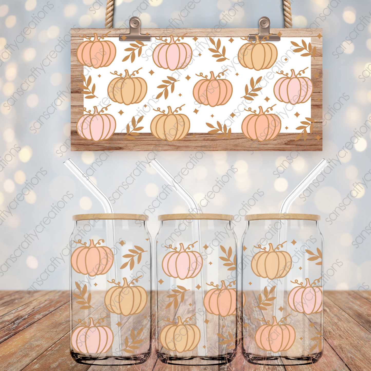 Fall-16oz Libbey Glass Wraps