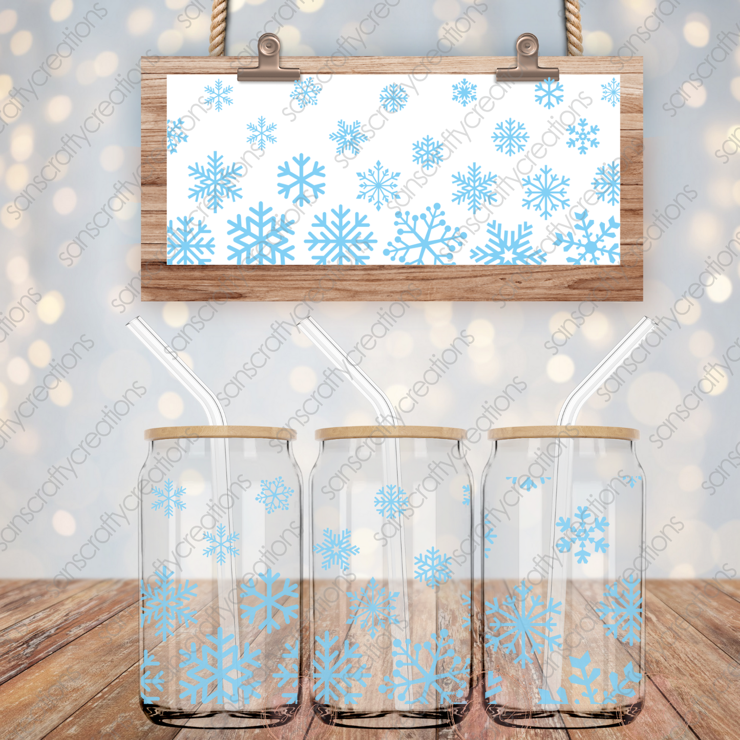 Christmas-16oz Libbey Glass Wraps