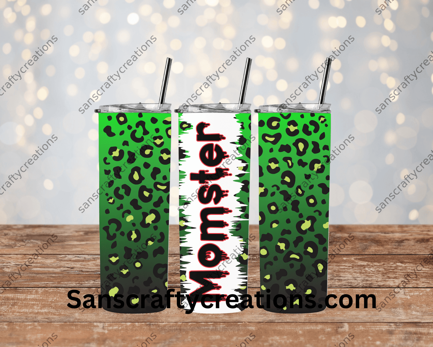Momster-Tumbler Wrap - Tumbler 20oz by Sanscraftycreations.com - blanks, custom, gift, personalized, sublimation, tumbler 20oz.