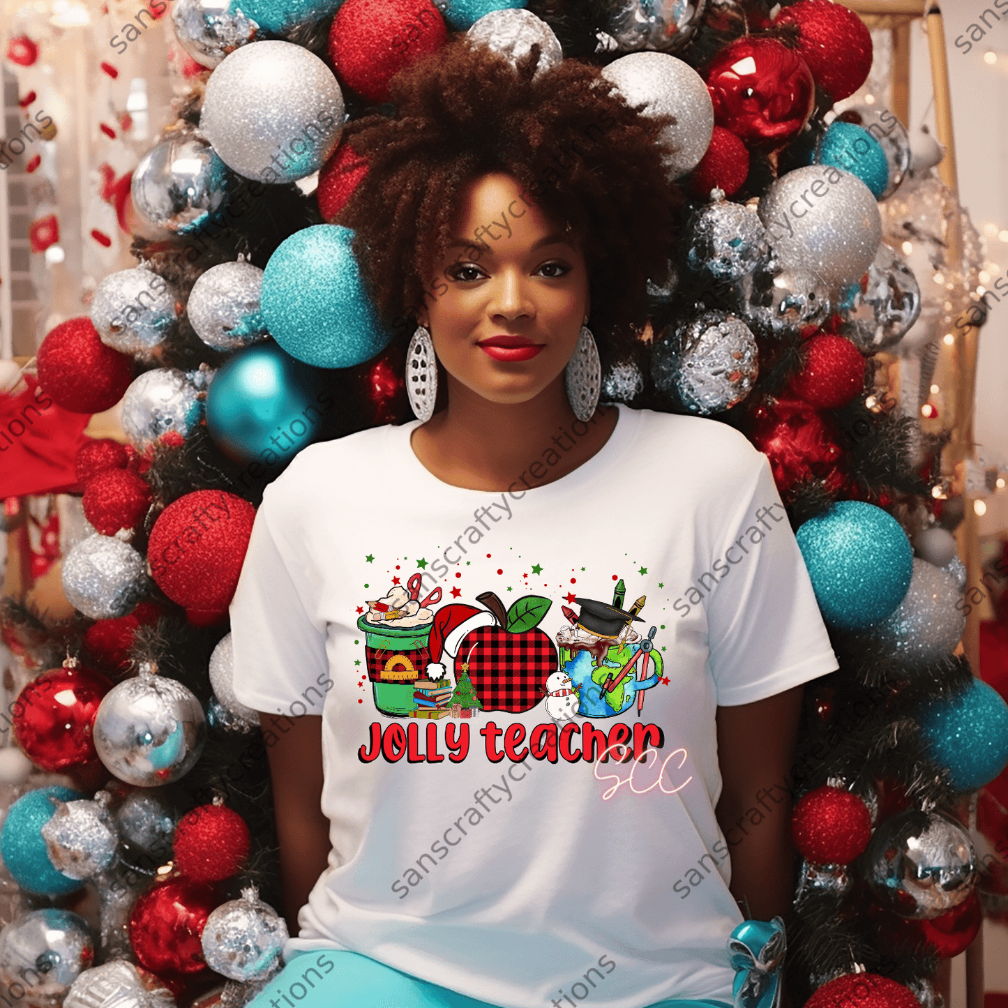 Jolly Teacher-HTV - by SansCraftyCreations.com -