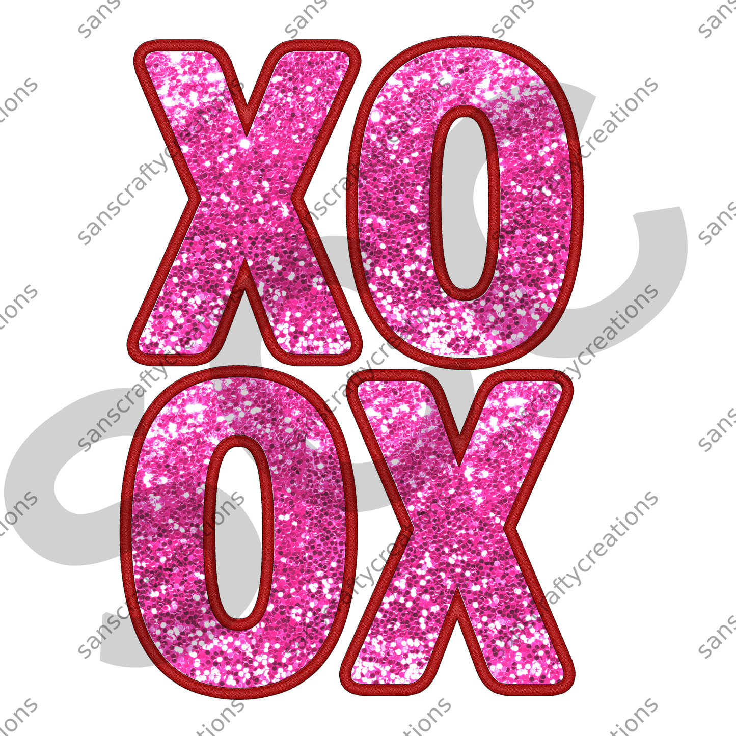 XOXO-Transfer - by SansCraftyCreations.com -