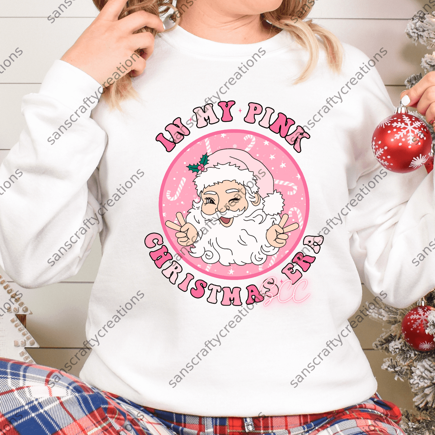 In my Pink Christmas Era-HTV - by SansCraftyCreations.com -