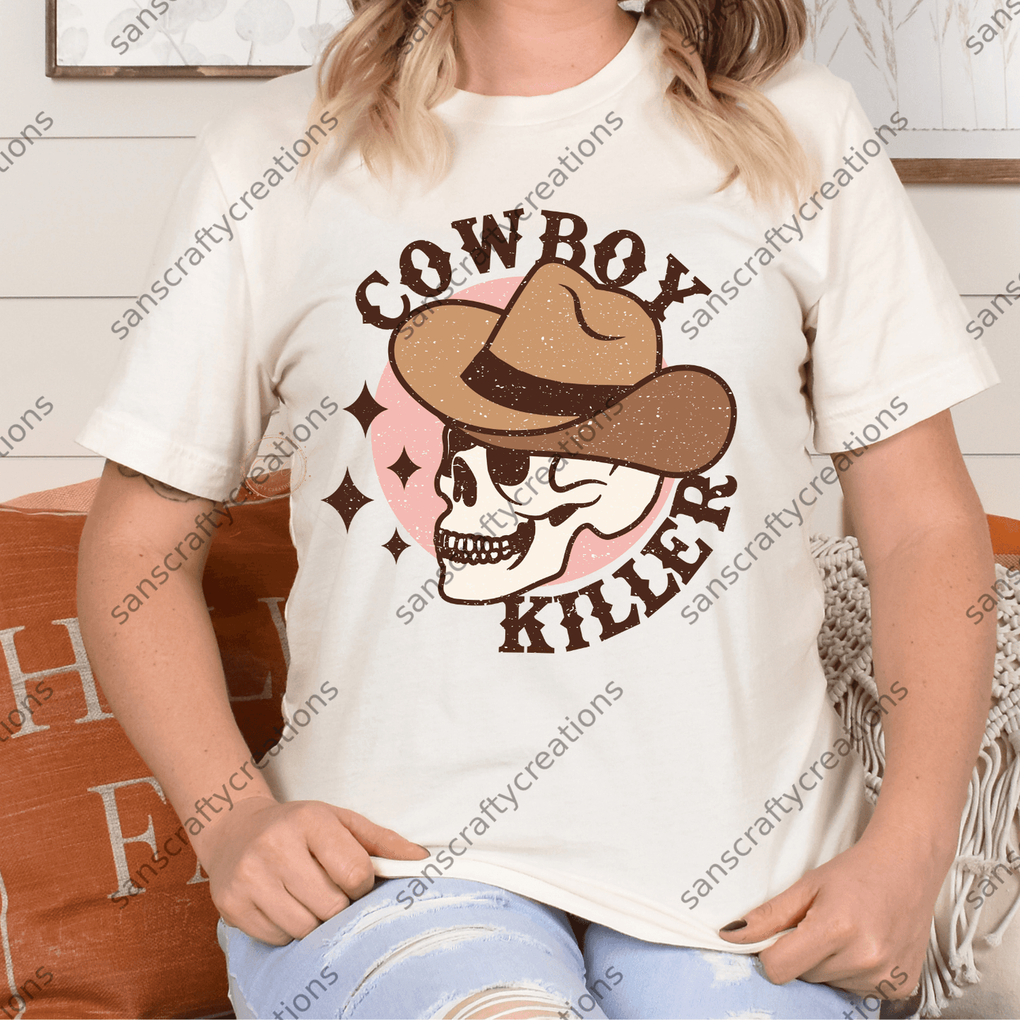 Cowboy Killer-Transfer - by SansCraftyCreations.com -