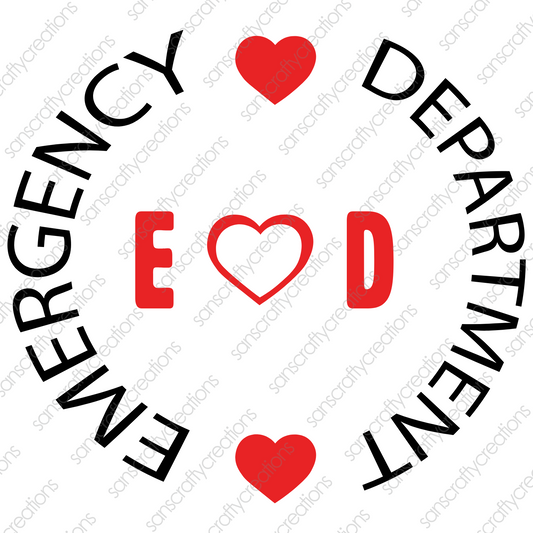 Emergency Department-Printed Heat Transfer Vinyl