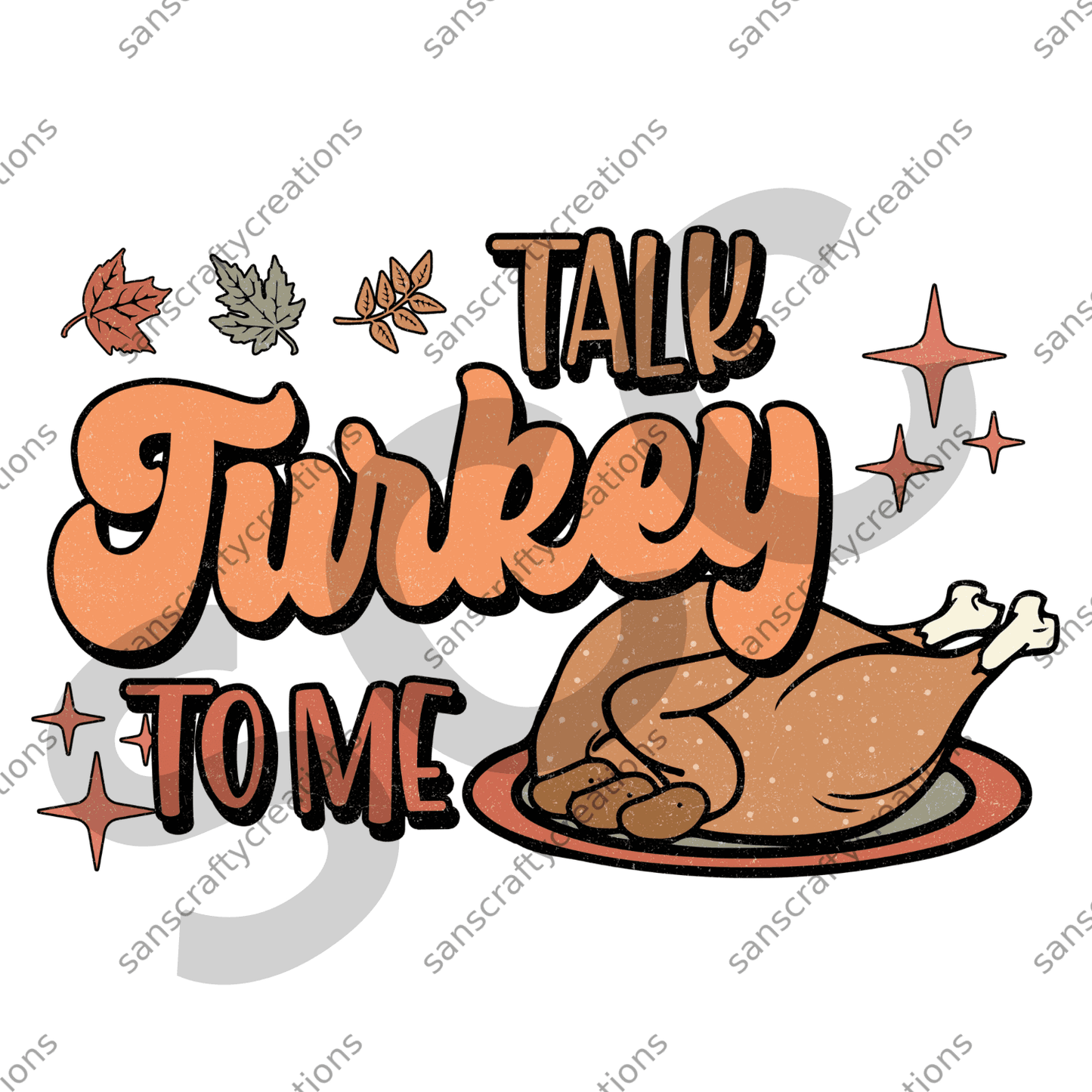 Talk turkey to me - by SansCraftyCreations.com -