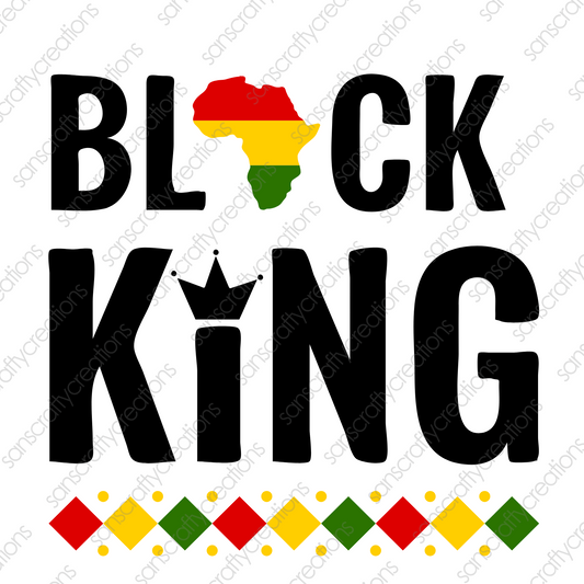 Black King-Printed Heat Transfer Vinyl