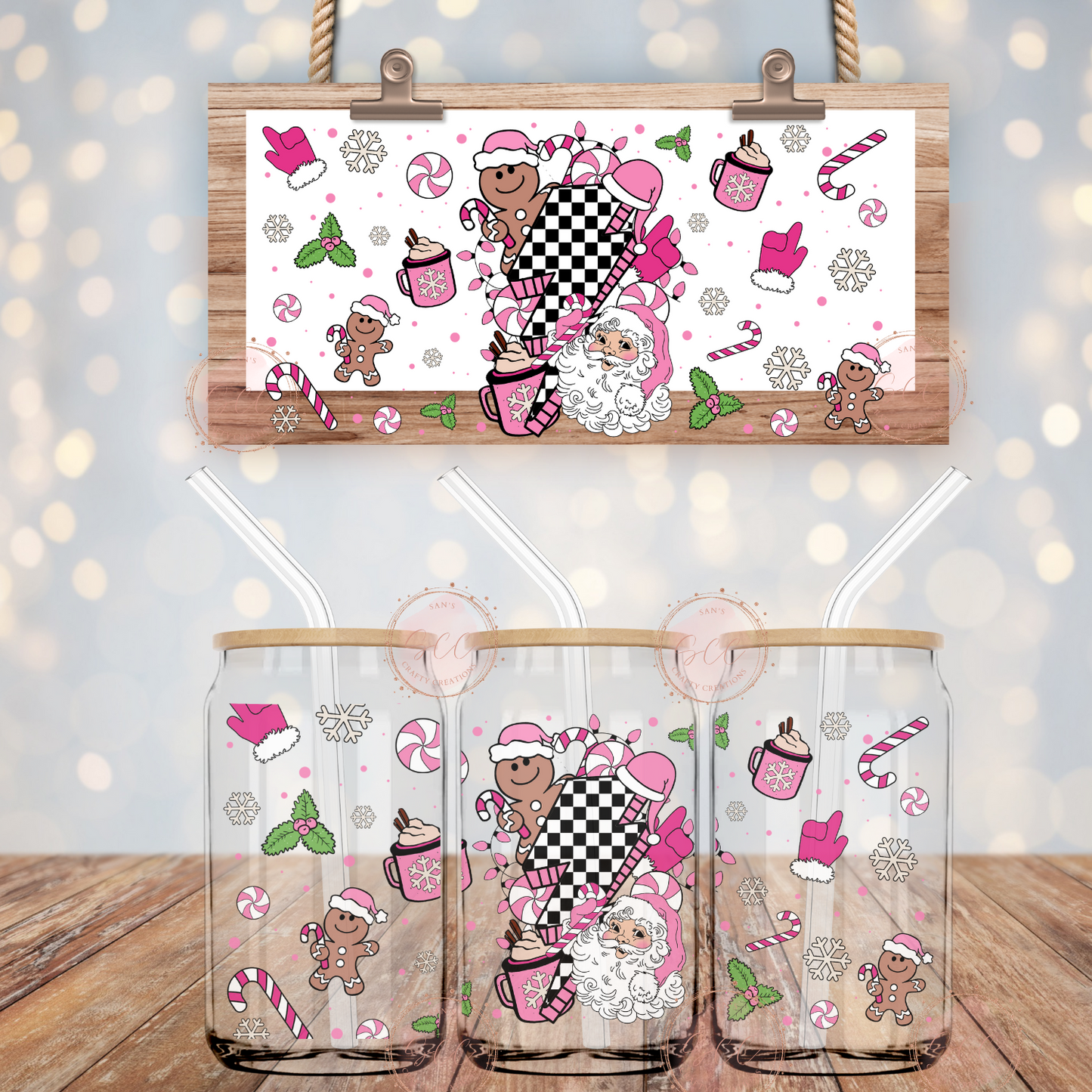 Christmas-Libbey Glass Wrap