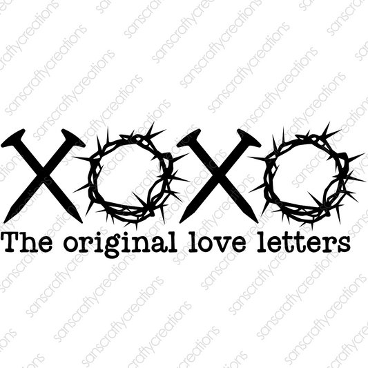 The Original Love Letters-HTV Transfer(Black)