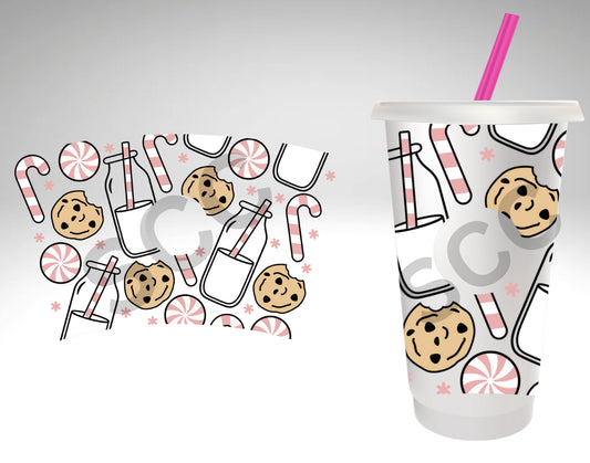 Pink Milk and Cookies-24oz Cold Cup Wrap