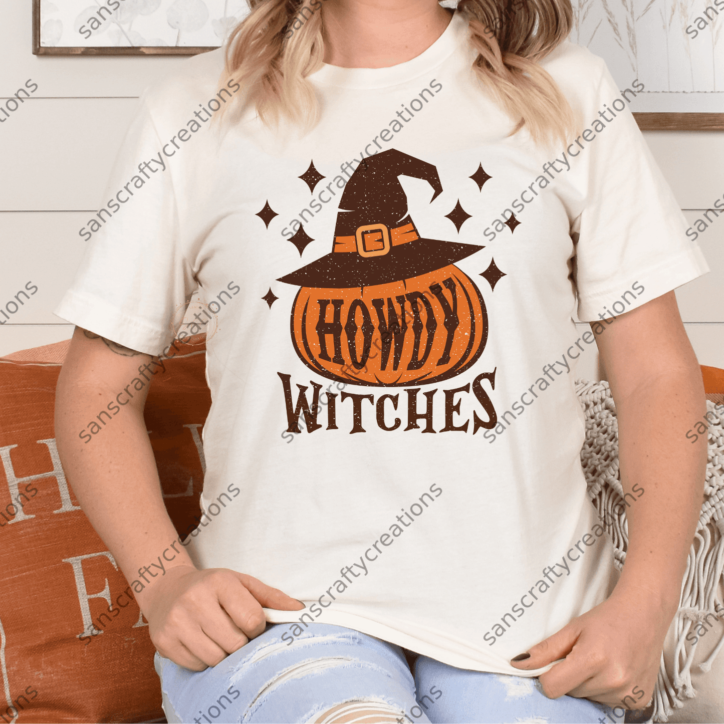 Howdy Witches-Transfer - by SansCraftyCreations.com -