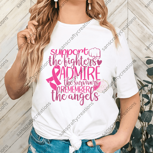 Support the fighters Admire -  by SansCraftyCreations.com - 