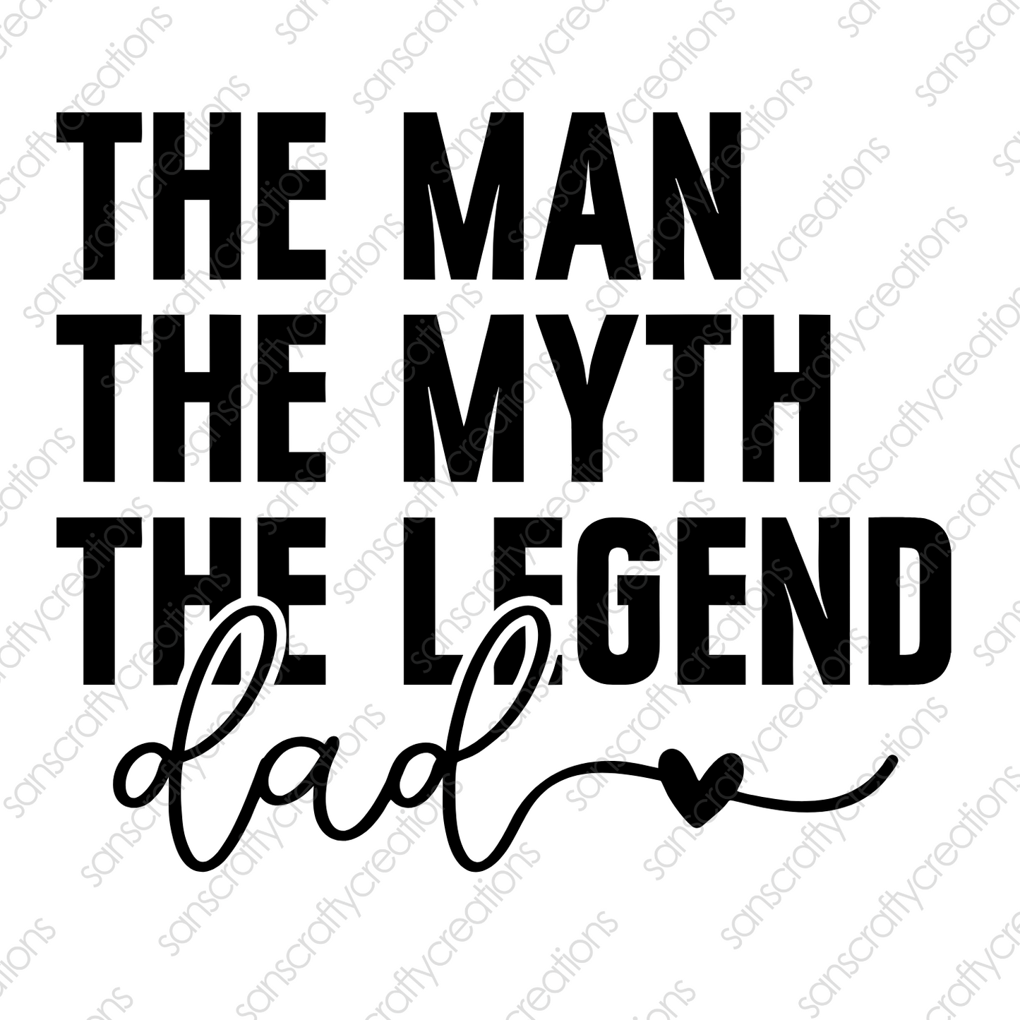 THE MAN-Printed Heat Transfer Vinyl