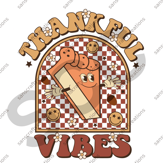 Thankful Vibes -  by SansCraftyCreations.com - 