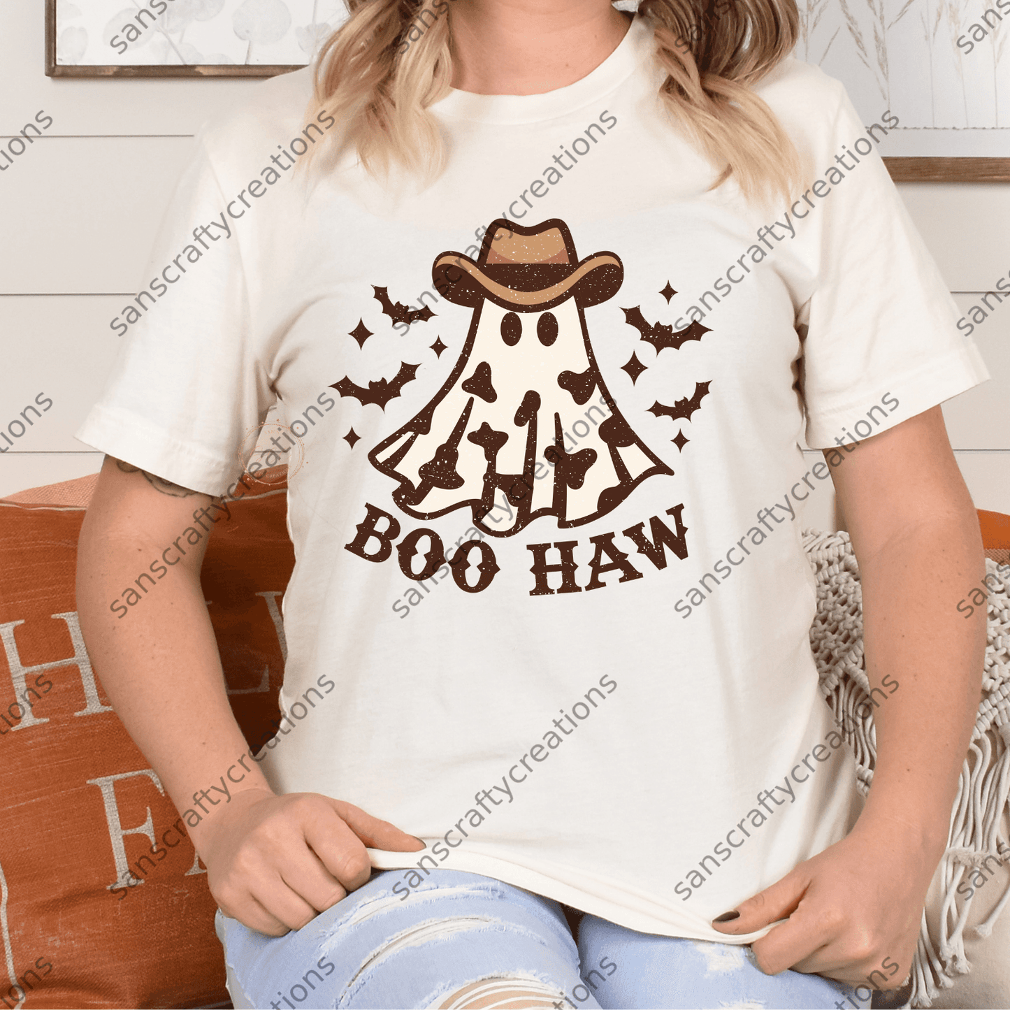 Boo Haw-Transfer - by SansCraftyCreations.com -