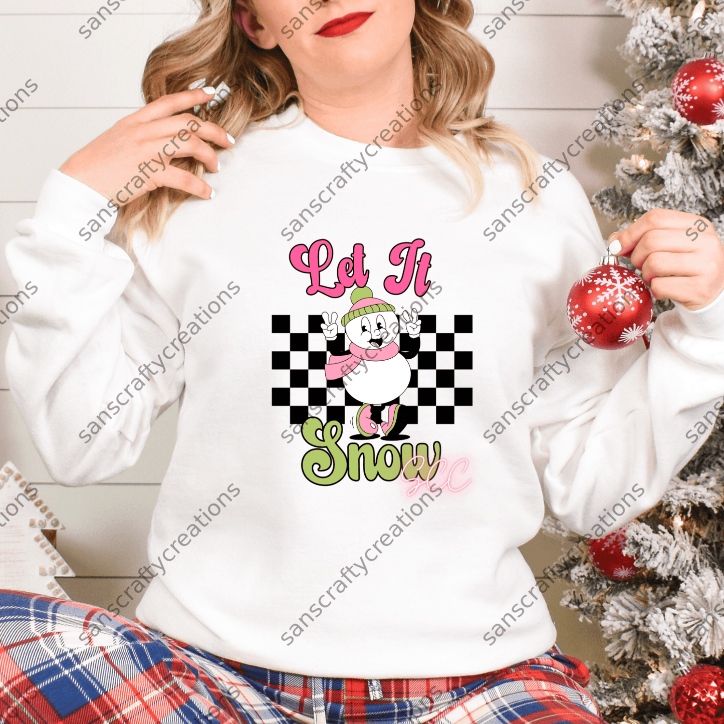 Let it Snow-HTV - by SansCraftyCreations.com -