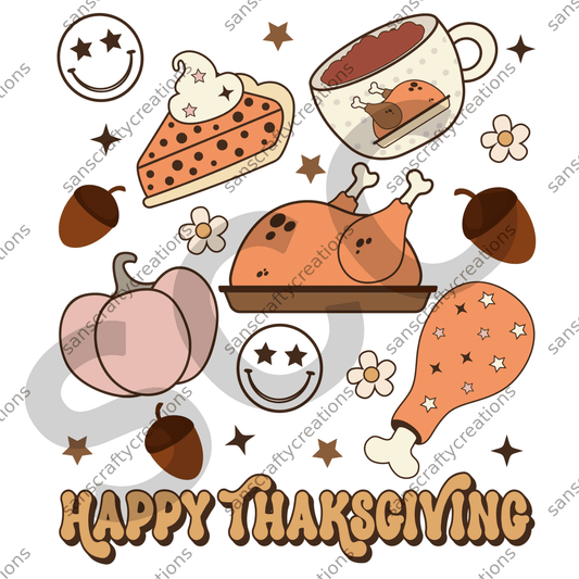 Happy Thanksgiving -  by SansCraftyCreations.com - 