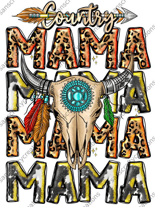 Country Mama-Transfer -  by SansCraftyCreations.com - 