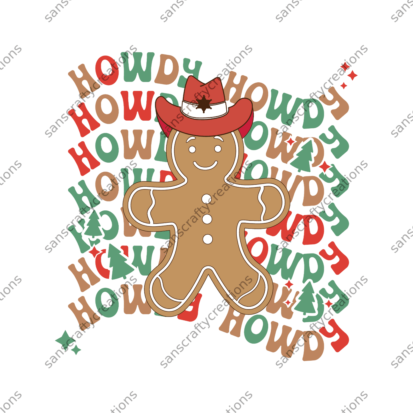 Howdy, Howdy-Printed Heat Transfer Vinyl - by SansCraftyCreations.com -