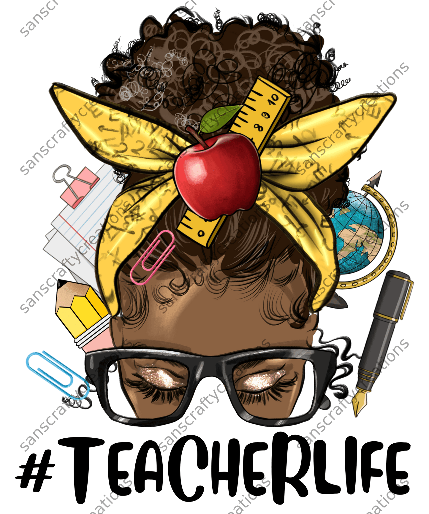 Teacher Life-Transfer - by SansCraftyCreations.com -