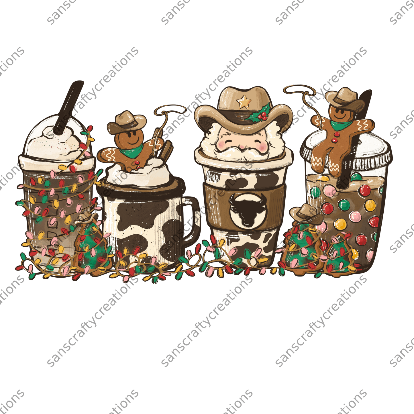 Howdy Gingerbread-Printed Heat Transfer Vinyl - by SansCraftyCreations.com -