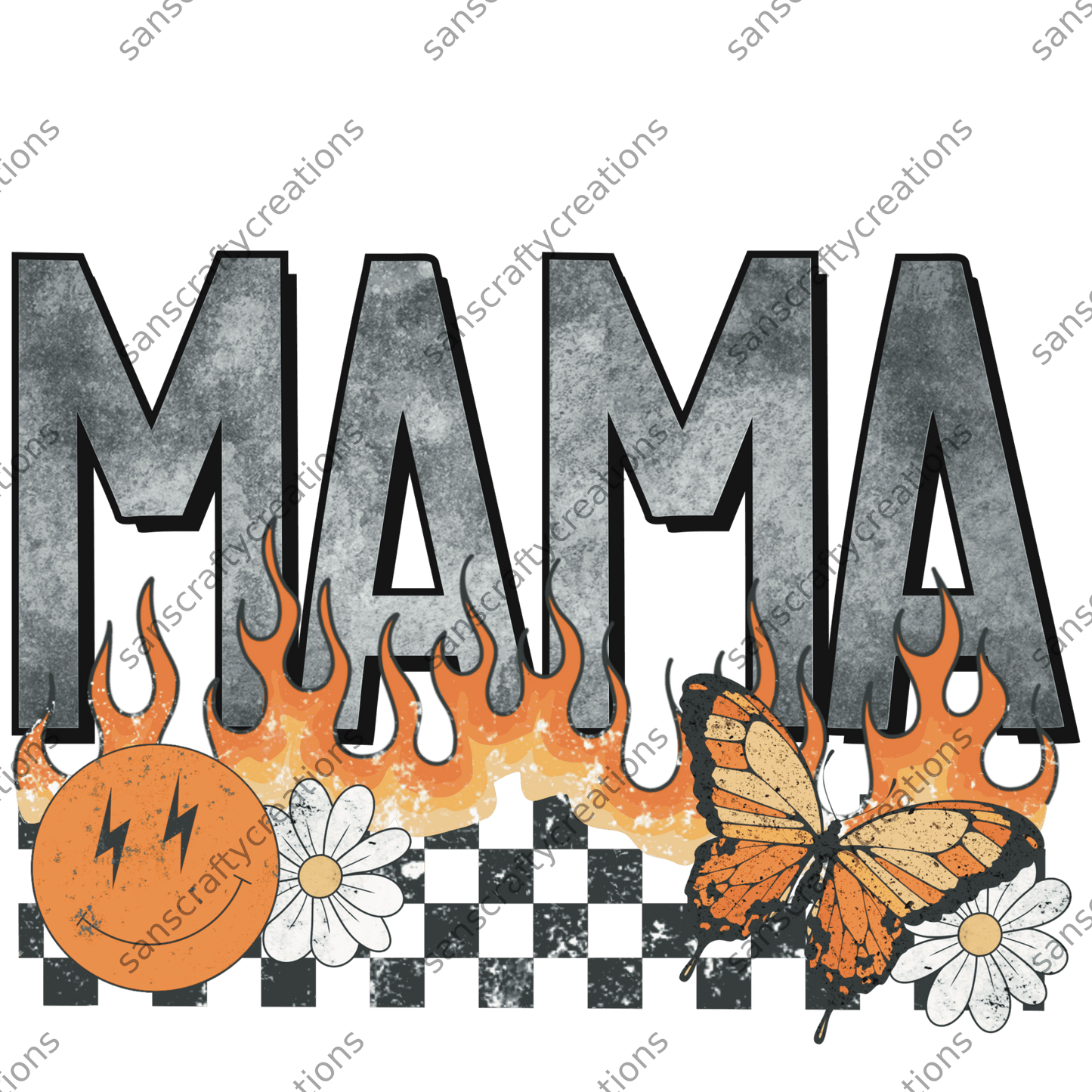 Mama fire-Transfer - by SansCraftyCreations.com -
