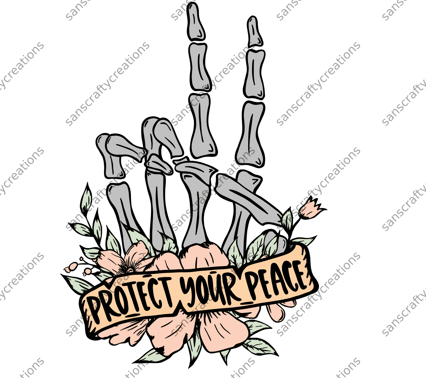 Protect your Peace-Transfer - by SansCraftyCreations.com -