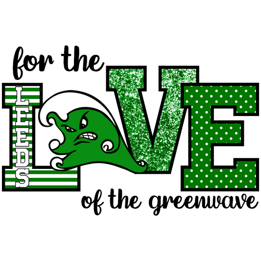 For the Love of the Greenwave-Printed Heat Transfer Vinyl