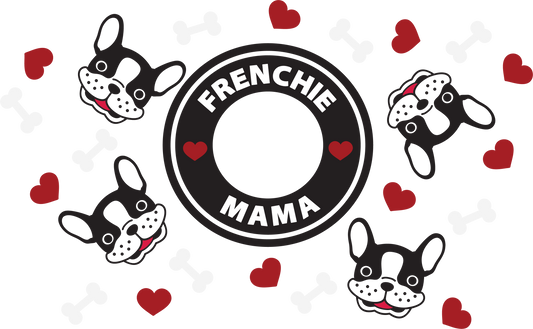 Frenchie Mama-24oz Cold Cup Wrap
