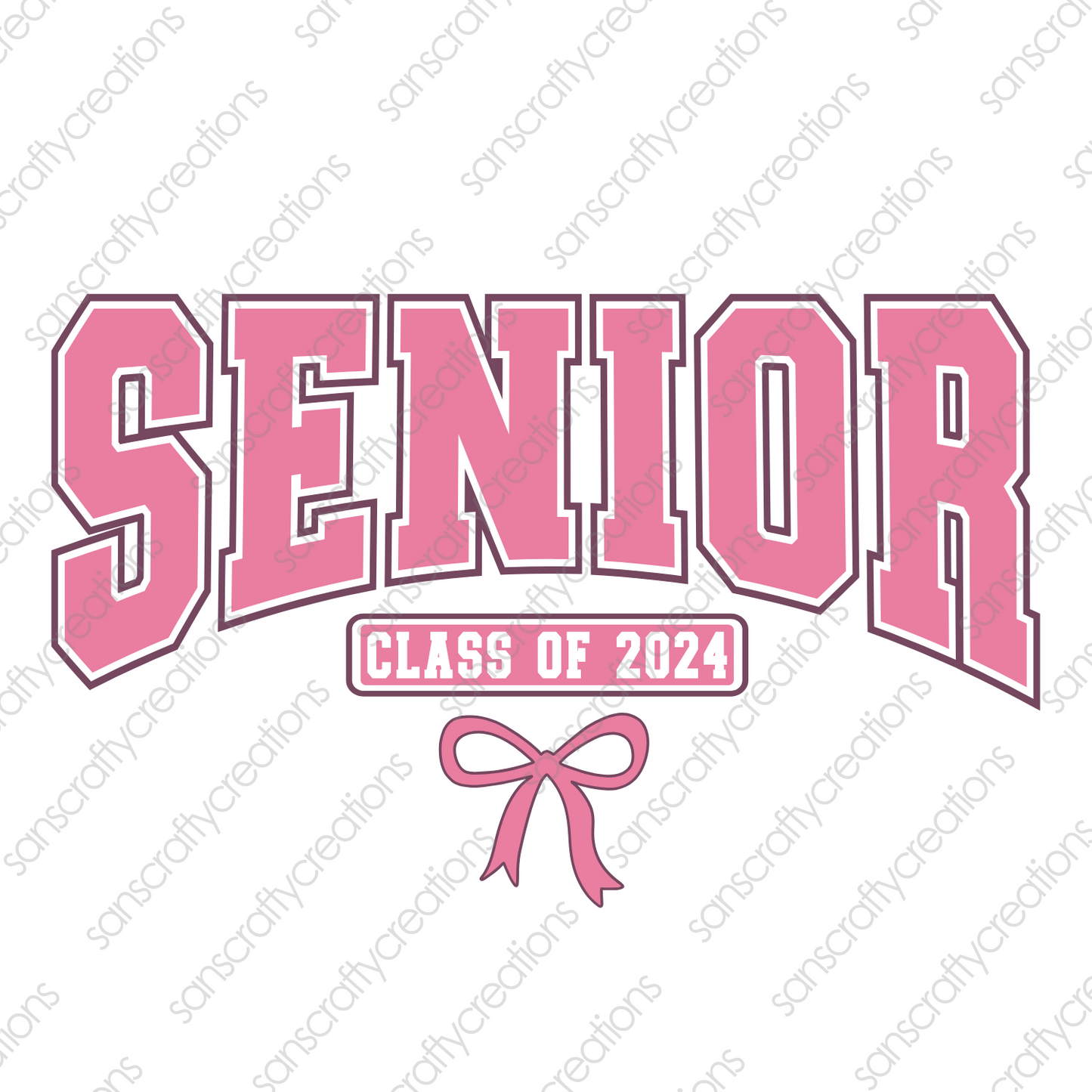 SENIOR CLASS OF 2024-Printed Heat Transfer Vinyl