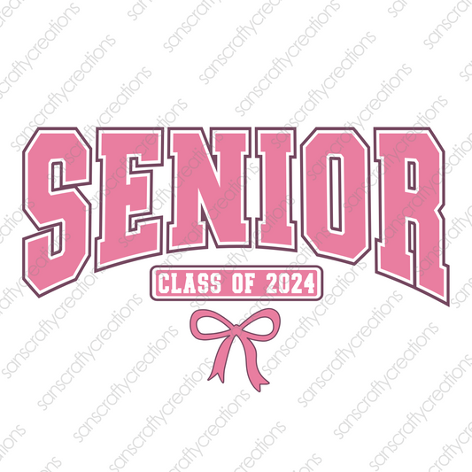 SENIOR CLASS OF 2024-Printed Heat Transfer Vinyl