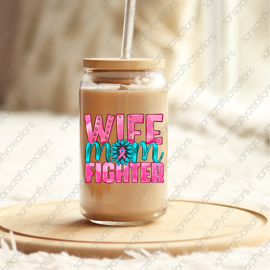 Wife Mom Fighter-Decal