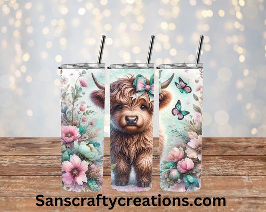 Highland Cow-Tumbler Wrap