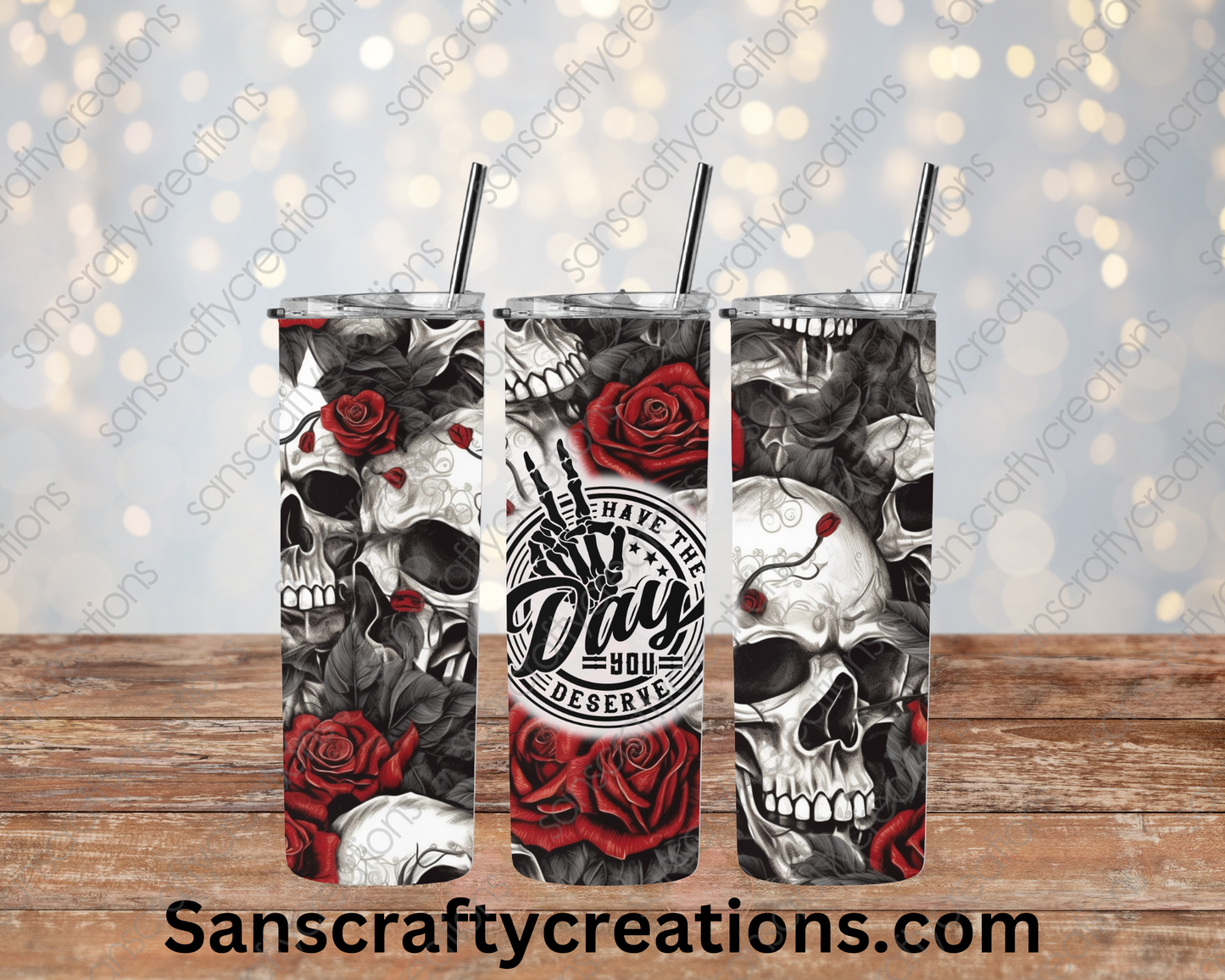 Skulls-Transfer Wrap