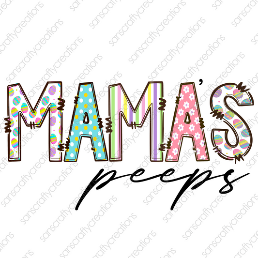 Mama's Peeps-Htv Transfer