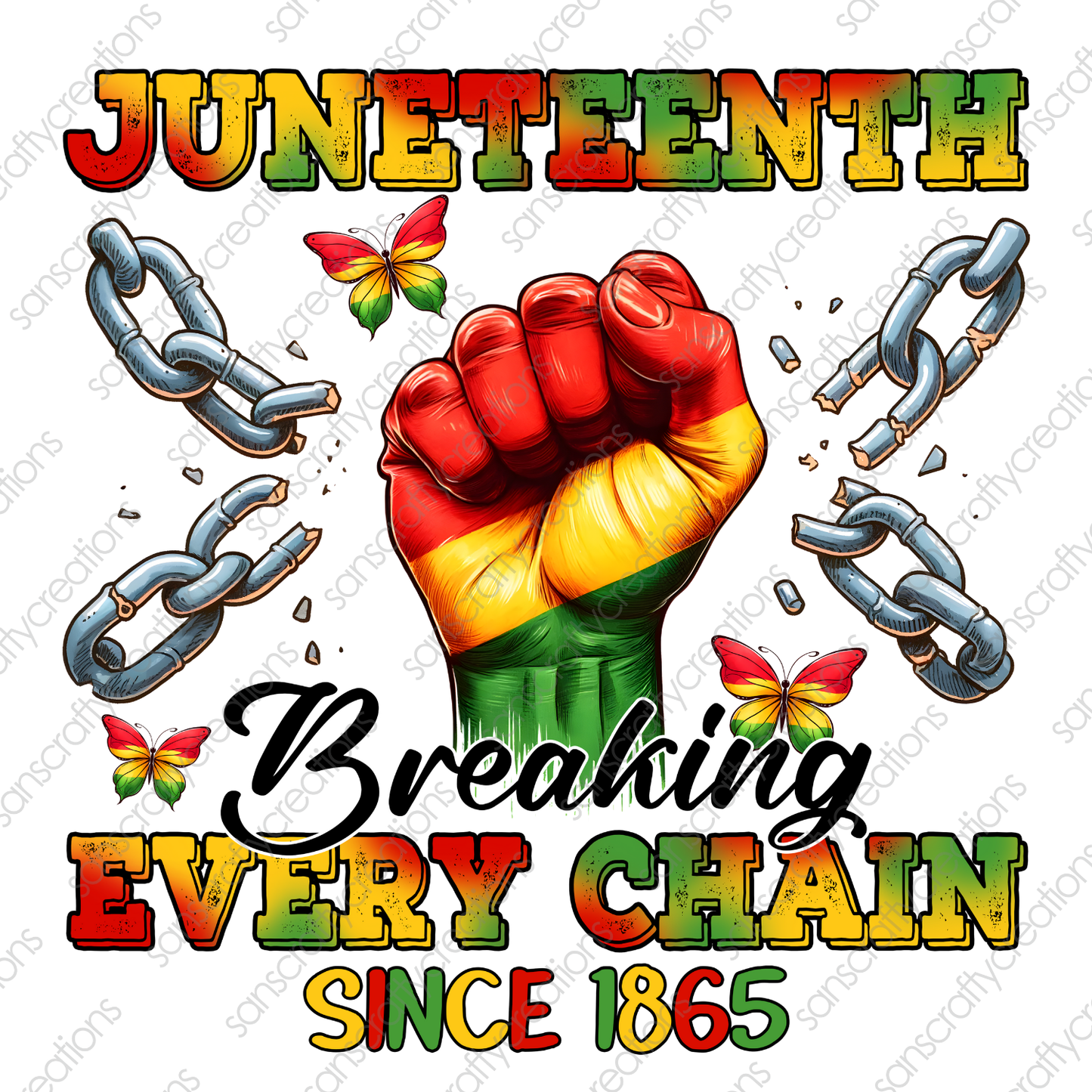 Juneteenth-Printed Heat Transfer Vinyl