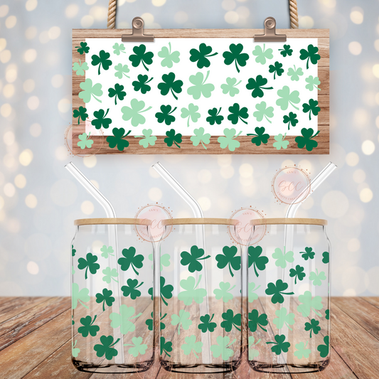 Clovers 4-16oz Libbey Glass Wrap