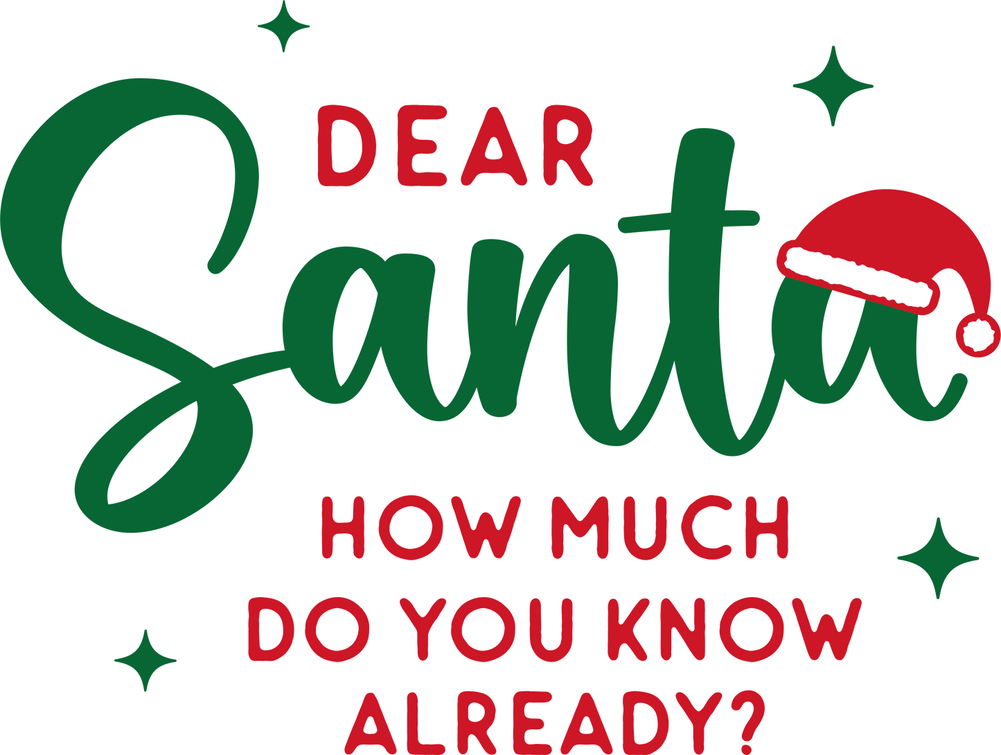 Dear Santa- Adult Transfer