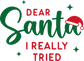 Dear Santa- Adult Transfer