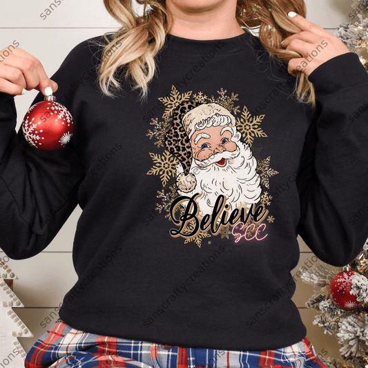 Santa Believe-HTV - by SansCraftyCreations.com -