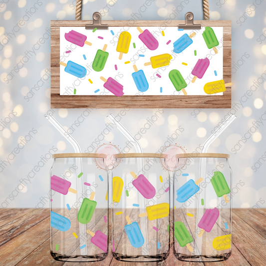 Popcicles-16oz Libbey Glass Wrap