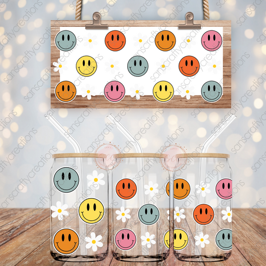 Smile-16oz Glass Can