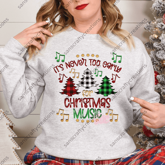 It's never too early for Christmas Music-HTV - by SansCraftyCreations.com -