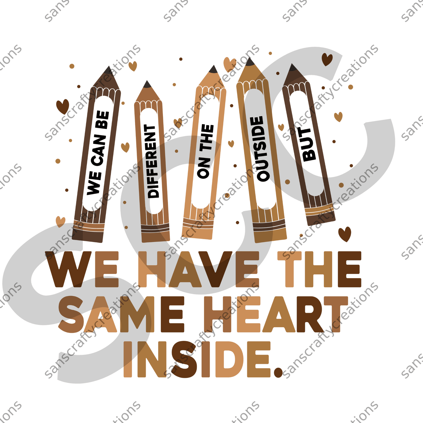 We have the same heart inside-HTV Transfer -  by SansCraftyCreations.com - 